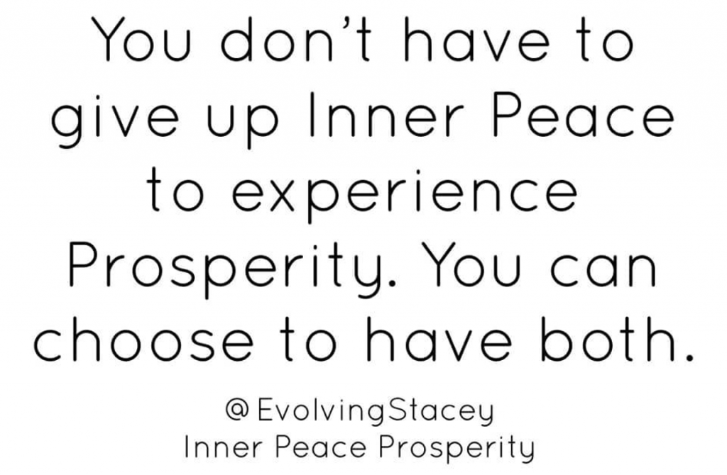 Inner Peace Prosperity - Don't Sacrifice Your Inner Peace 